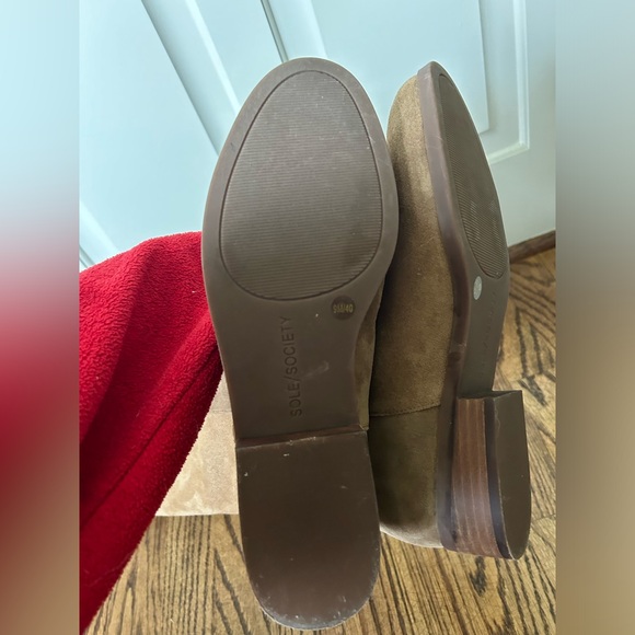 Sole Society Tan Suede Knee High Boots, Size 9 - Picture 9 of 10